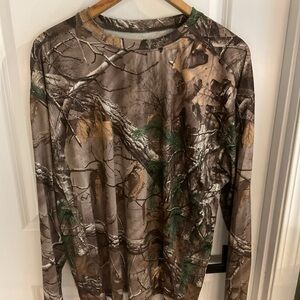 Old Mill - Camouflage Long Sleeve Men's Shirt - Size X-Large